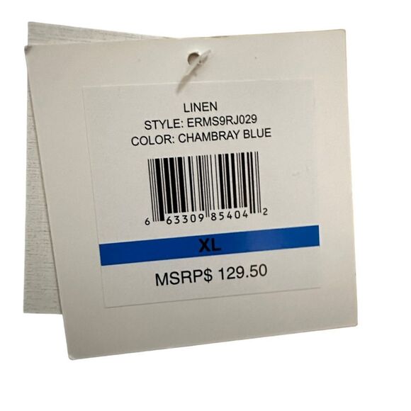 Ellen Tracy ~ Light Blue Linen Jacket ~ zipped Front closure ~ size XLARGE - Picture 8 of 12